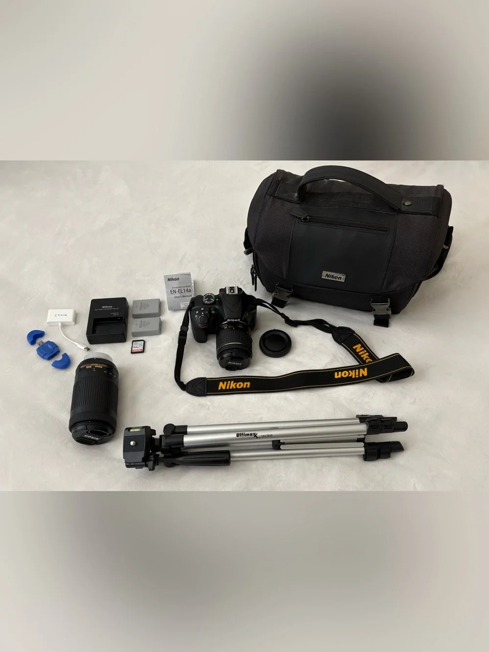 Nikon D3400 Camera Bundle- Like New-Ready for Immediate Use- 2,851 Shutter Count